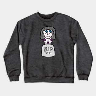 Bored Goth Girl Crewneck Sweatshirt